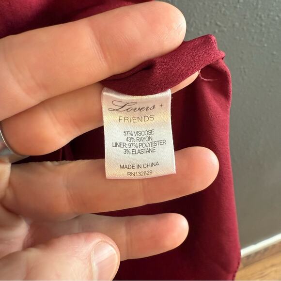 Lovers & Friends Red Off Shoulder Mini Dress Size S - Picture 6 of 6